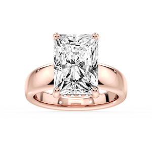 Gloria Radiant Lab Grown Diamond Hidden Halo Engagement Ring