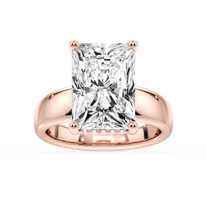 Gloria Radiant Lab Grown Diamond Hidden Halo Engagement Ring