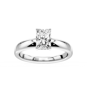 Gloria Radiant Lab Grown Diamond Hidden Halo Engagement Ring