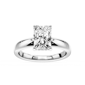 Gloria Radiant Lab Grown Diamond Hidden Halo Engagement Ring