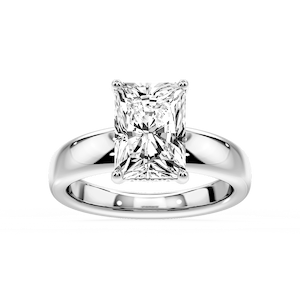 Gloria Radiant Lab Grown Diamond Hidden Halo Engagement Ring