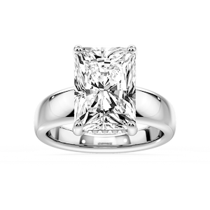 Gloria Radiant Lab Grown Diamond Hidden Halo Engagement Ring