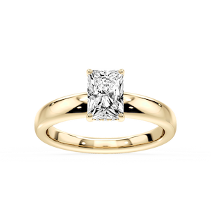 Gloria Radiant Lab Grown Diamond Hidden Halo Engagement Ring