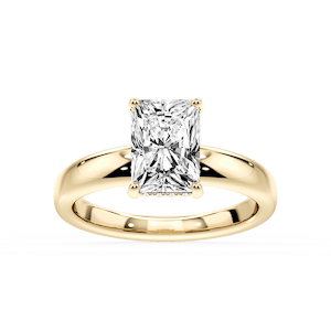 Gloria Radiant Lab Grown Diamond Hidden Halo Engagement Ring
