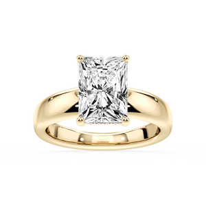 Gloria Radiant Lab Grown Diamond Hidden Halo Engagement Ring