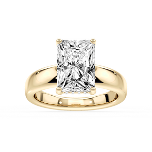 Gloria Radiant Lab Grown Diamond Hidden Halo Engagement Ring