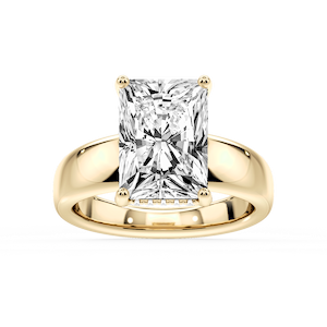 Gloria Radiant Lab Grown Diamond Hidden Halo Engagement Ring