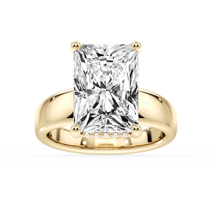 Gloria Radiant Lab Grown Diamond Hidden Halo Engagement Ring