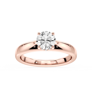Gloria Round Lab Grown Diamond Hidden Halo Engagement Ring