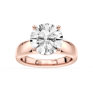 Gloria Round Lab Grown Diamond Hidden Halo Engagement Ring