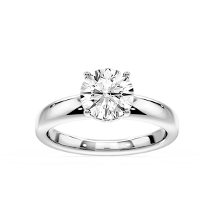 Gloria Round Lab Grown Diamond Hidden Halo Engagement Ring