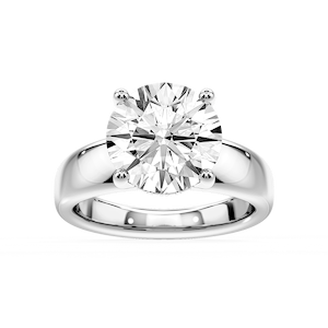 Gloria Round Lab Grown Diamond Hidden Halo Engagement Ring
