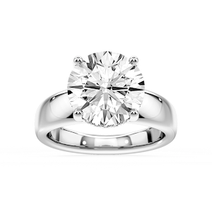 Gloria Round Lab Grown Diamond Hidden Halo Engagement Ring
