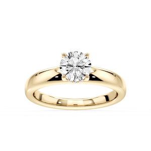 Gloria Round Lab Grown Diamond Hidden Halo Engagement Ring
