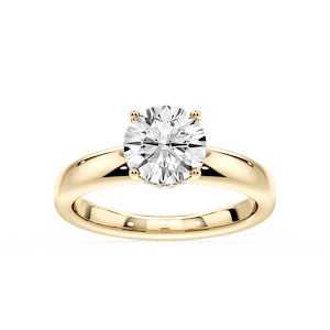 Gloria Round Lab Grown Diamond Hidden Halo Engagement Ring