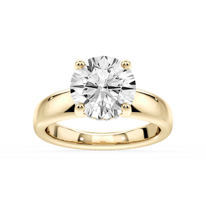 Gloria Round Lab Grown Diamond Hidden Halo Engagement Ring