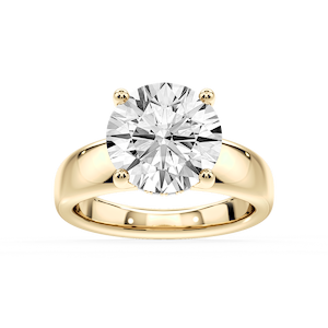 Gloria Round Lab Grown Diamond Hidden Halo Engagement Ring