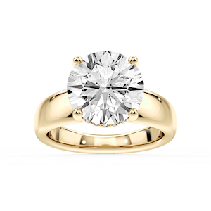 Gloria Round Lab Grown Diamond Hidden Halo Engagement Ring