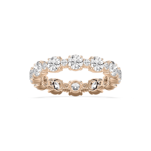 Wrenlee 2 ¾ ctw Round Lab Grown Diamond Alternating Eternity Band