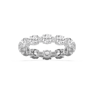 Wrenlee 2 ¾ ctw Round Lab Grown Diamond Alternating Eternity Band