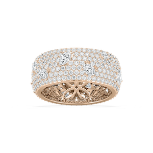 Samantha 3 ⅓ ctw Mixed Shape Lab Grown Diamond Grand Pave Dome Eternity Band