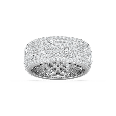Samantha 3 ⅓ ctw Mixed Shape Lab Grown Diamond Grand Pave Dome Eternity Band