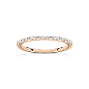 Hailey 1/8 ctw Round Lab Grown Diamond Shared Prong Stackable Band