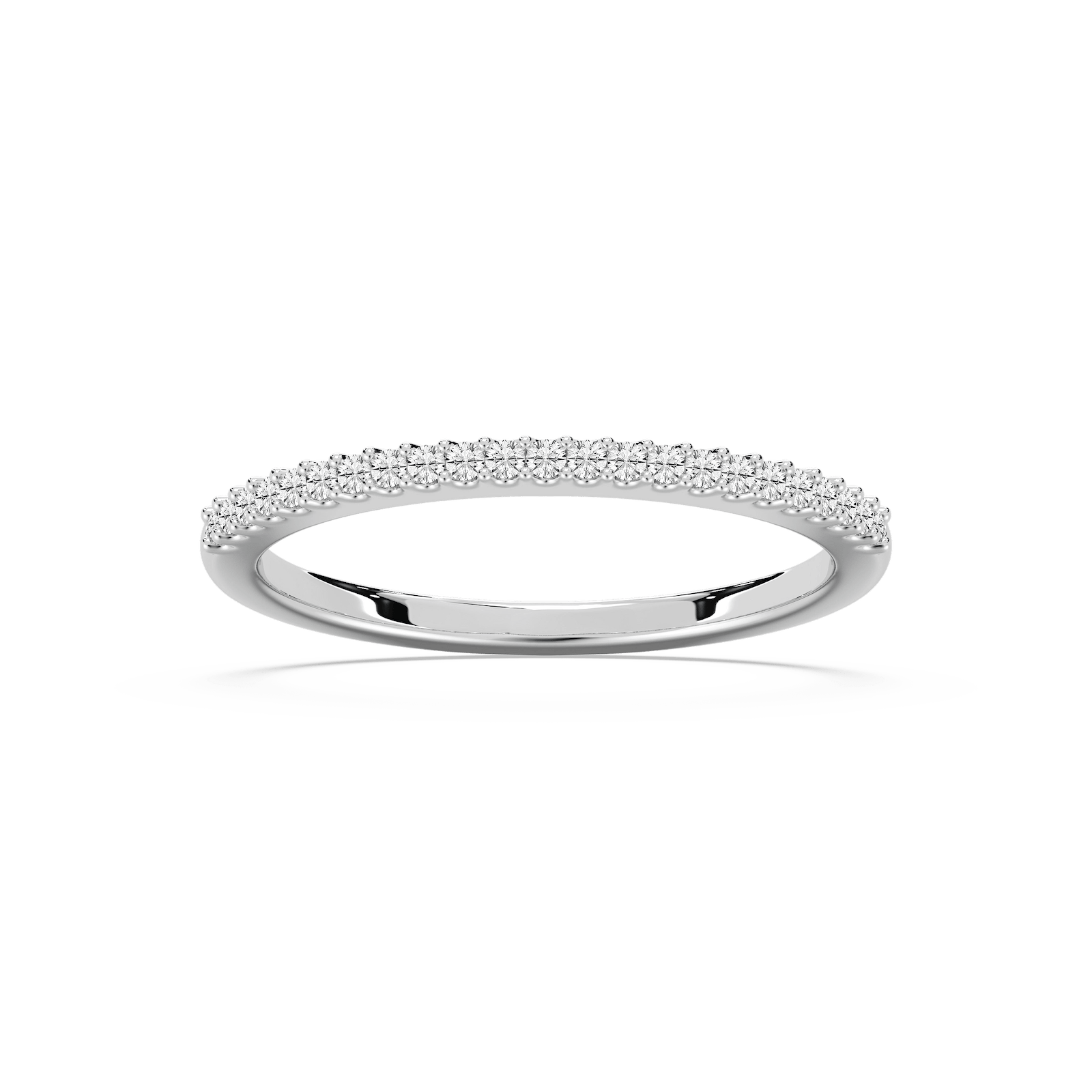 Diamond accented band in recycled 10K rose gold | fashion band wedding band Diamond accented band in recycled 10K rose gold