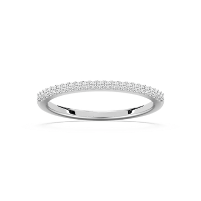 Hailey 1/8 ctw Round Lab Grown Diamond Shared Prong Stackable Band