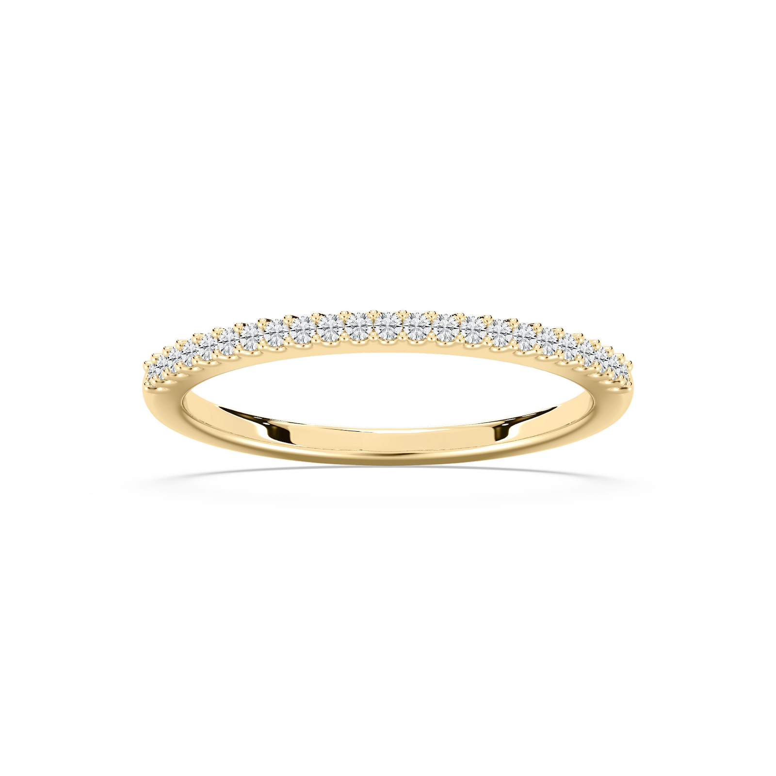 Hailey 1/8 ctw Round Lab Grown Diamond Shared Prong Stackable Band