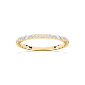 Hailey 1/8 ctw Round Lab Grown Diamond Shared Prong Stackable Band