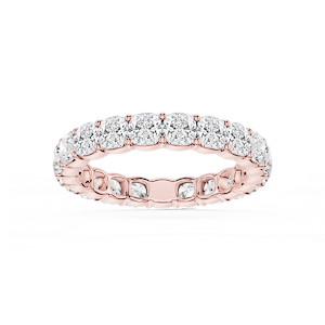 Harlow Cushion Lab Grown Diamond Shared Prong Eternity Band