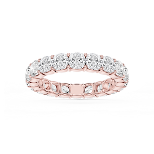 Harlow Cushion Lab Grown Diamond Shared Prong Eternity Band