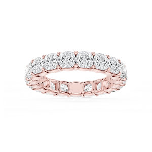 Harlow Cushion Lab Grown Diamond Shared Prong Eternity Band