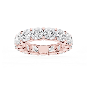 Harlow Cushion Lab Grown Diamond Shared Prong Eternity Band