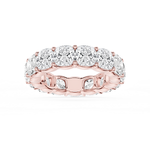 Harlow Cushion Lab Grown Diamond Shared Prong Eternity Band