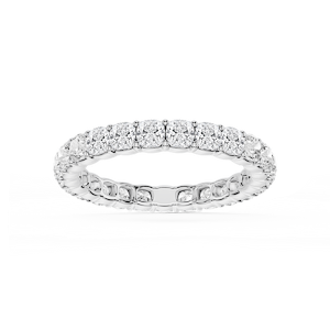 Harlow Cushion Lab Grown Diamond Shared Prong Eternity Band