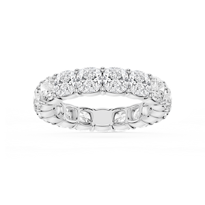 Harlow Cushion Lab Grown Diamond Shared Prong Eternity Band