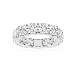 Harlow Cushion Lab Grown Diamond Shared Prong Eternity Band