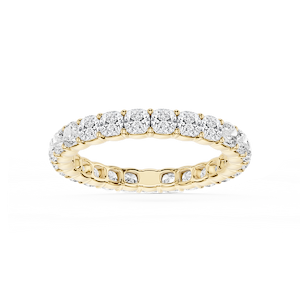 Harlow Cushion Lab Grown Diamond Shared Prong Eternity Band