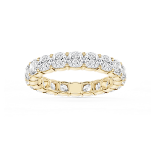 Harlow Cushion Lab Grown Diamond Shared Prong Eternity Band