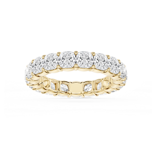 Harlow Cushion Lab Grown Diamond Shared Prong Eternity Band