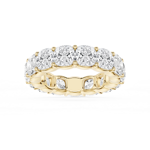 Harlow Cushion Lab Grown Diamond Shared Prong Eternity Band