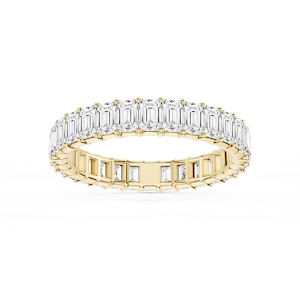 Harlow Emerald Lab Grown Diamond Shared Prong Eternity Band