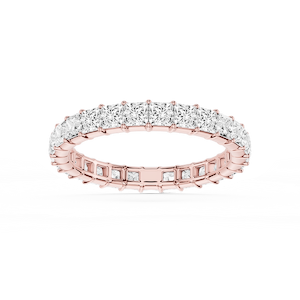 Harlow Princess Lab Grown Diamond Shared Prong Eternity Band