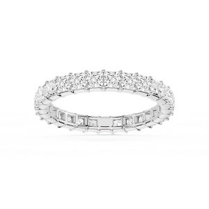 Harlow Princess Lab Grown Diamond Shared Prong Eternity Band