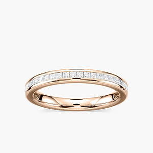 Hazel 1/2 ctw Princess Lab Grown Diamond Channel Set Wedding Band
