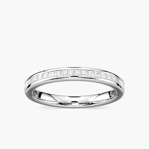 Hazel 1/2 ctw Princess Lab Grown Diamond Channel Set Wedding Band