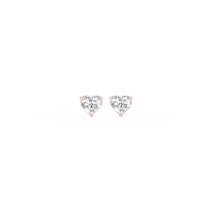 Heart Certified Lab Grown Diamond Classic Three Prong Martini Stud Earrings