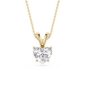 Heart Lab Grown Diamond Double Bail Pendant - 16 to 18 Inches